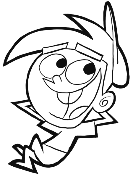 finished picture of Timmy Turner Drawing