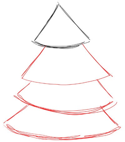 How To Draw Christmas Trees Step By Step Drawing Lesson