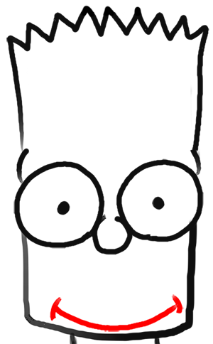 How to draw BART SIMPSON step by step, EASY 