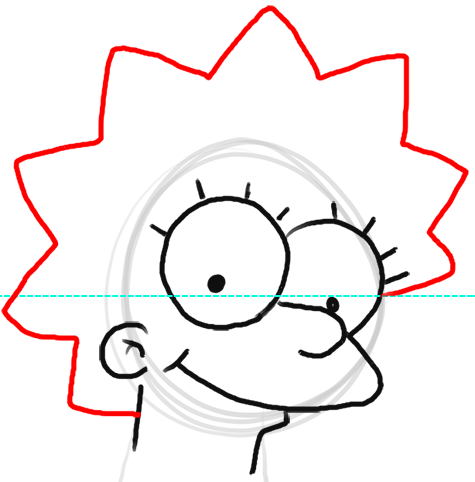 How To Draw Lisa Simpson Step By Step