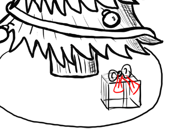 Step 6 How to Draw Square Presents