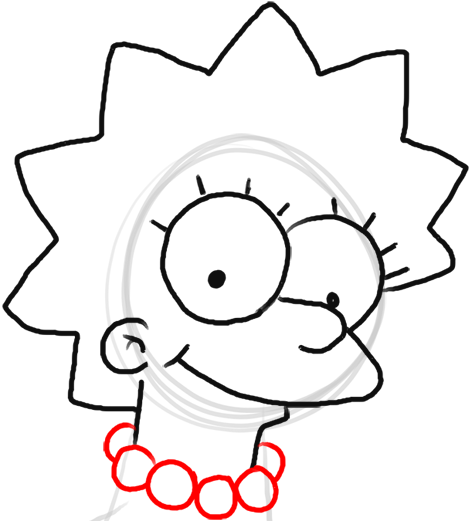 How To Draw Lisa Simpson From The Simpsons Step By Step Drawing