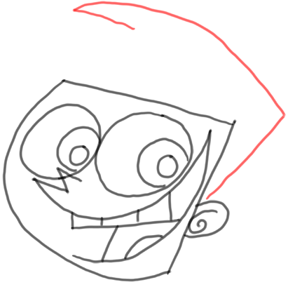 Step 8 How to Draw Timmy Turner from Fairly Odd Parents : Step by Step Drawing Lesson