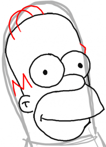 Step 9 How to Draw Homer Simpson from The Simpsons : Step by Step ...