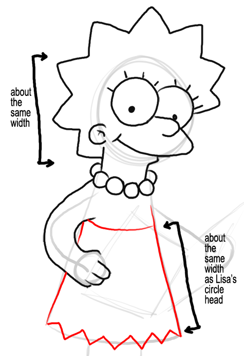 How To Draw Lisa Simpson Step By Step