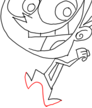 Step 18 How to Draw Timmy Turner from Fairly Odd Parents : Step by Step Drawing Lesson