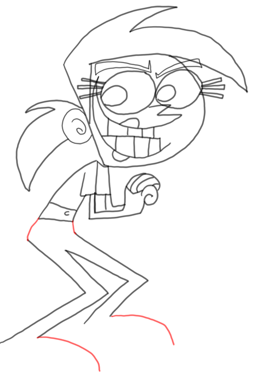 Step 19 How to Draw Vicky from Fairly Odd Parents : Step by Step Drawing Tutorial