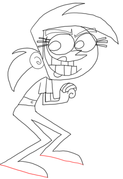 Step 20 How to Draw Vicky from Fairly Odd Parents : Step by Step Drawing Tutorial