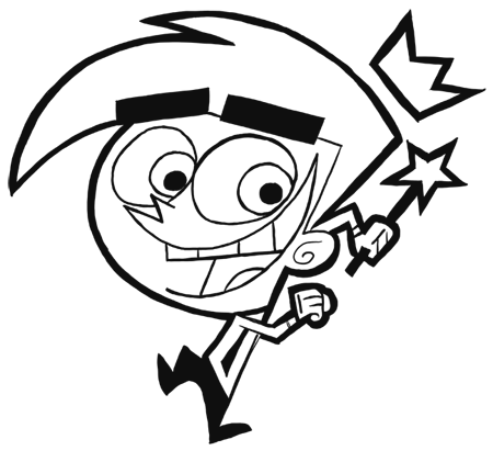 How to Draw Cosmo from Fairly Odd Parents : Step by Step Drawing Lesson ...