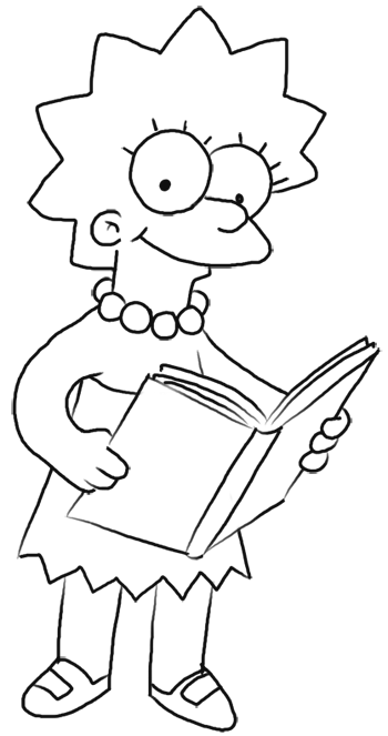 Lisa simpson deals drawing