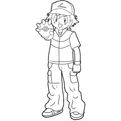 How To Draw Ash Ketchum | Pokemon | Sketch Sunday Tutorial - YouTube