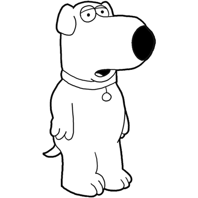 How to Draw Brian Griffin From Family Guy