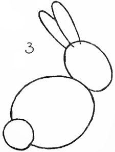 how to draw a simple bunny