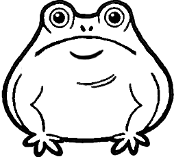 images of frog line drawing