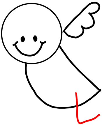 Drawing Cupid with Easy Step by Step Instructions for