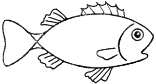 Drawing a Cartoon Fish with Easy Sketching Instructions – How to Draw ...