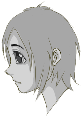 How to Draw a female anime face in profile « Drawing & Illustration ::  WonderHowTo