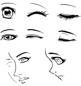 Draw Anime Eyes (Females): How to Draw Manga Girl Eyes Drawing ...