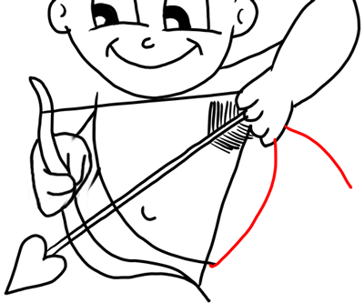 How to Draw Cupid with Step by Step Drawing Tutorial for