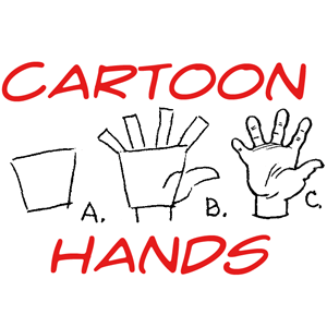 hand drawing a cartoon of something