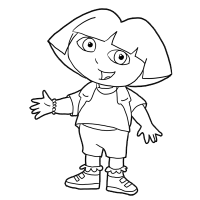 Drawing Dora the Explorer with Easy Step by Step How to