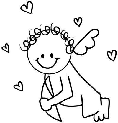 Drawing Cupid With Easy Step By Step Instructions For