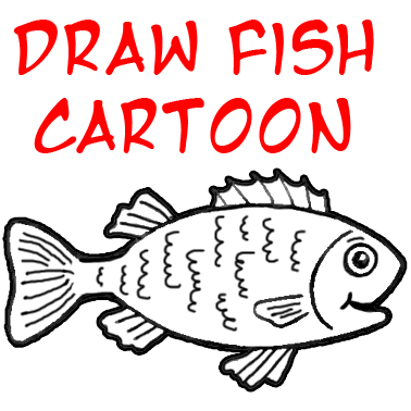 How to draw a fish easily