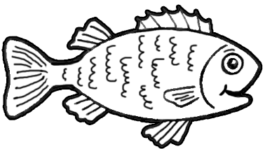 Easy How to Draw a Fish Tutorial and Fish Coloring Page