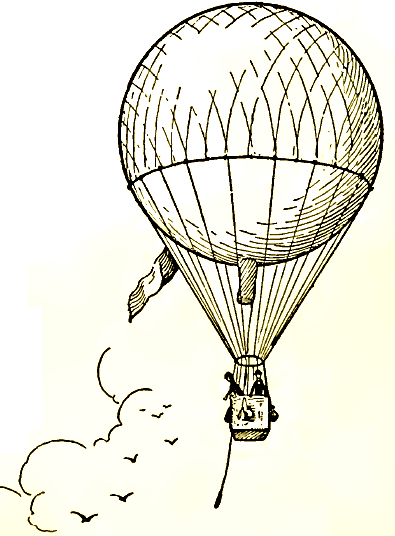 Hot Air Balloon Line Drawing Style Stock Vector (Royalty Free) 1676577994 |  Shutterstock