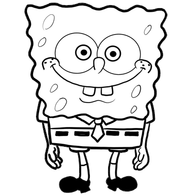 spongebob drawings step by step