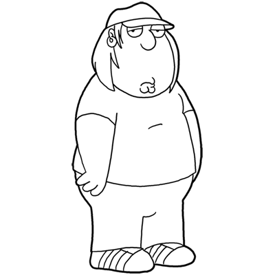 How to Draw Chris Griffin from Family Guy : Step by Step Drawing