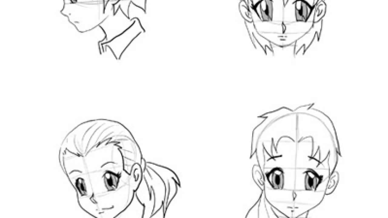 How To Anime Face - How To Draw Anime Face Anime Girl Face Drawing