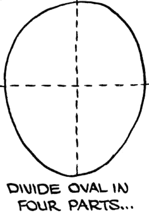 Draw an oval