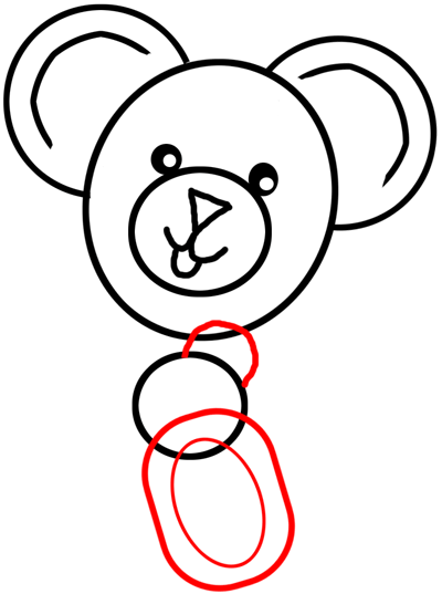 How to draw a Teddy bear in some simple steps