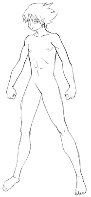 anime boy body structure