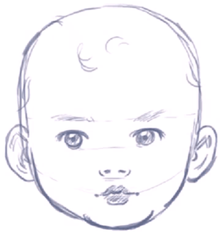 Baby Drawing Tutorial  How to draw Baby step by step