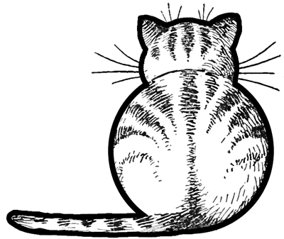 Cute Cat in Ink-original Illustration of a Striped Cat-cat - Etsy