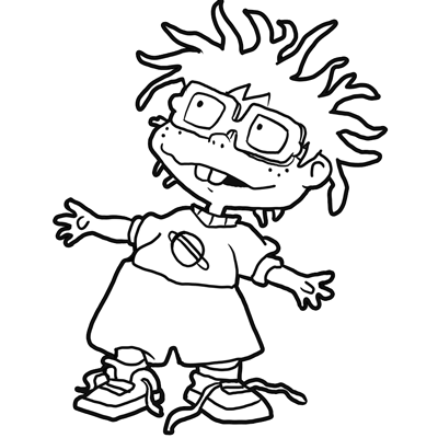 How to Draw Chuckie from Rugrats with Easy Drawing