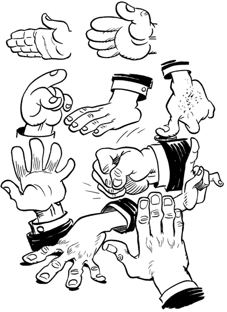 Drawing Hands How To Draw Comic Cartoon Hands With Easy