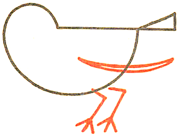 Drawing A Bird Robin With Simple Shapes For Preschoolers Toddlers Young Kids How To Draw Step By Step Drawing Tutorials