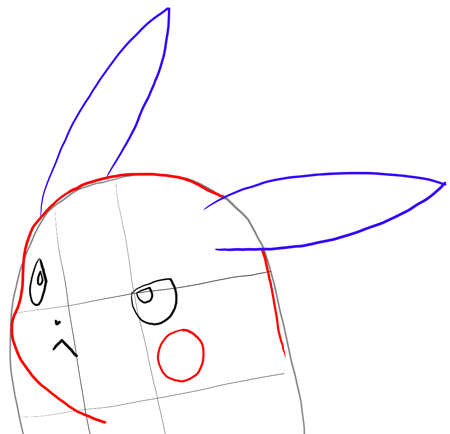 how to draw pikachu attacking