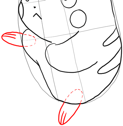 how to draw pikachu attacking