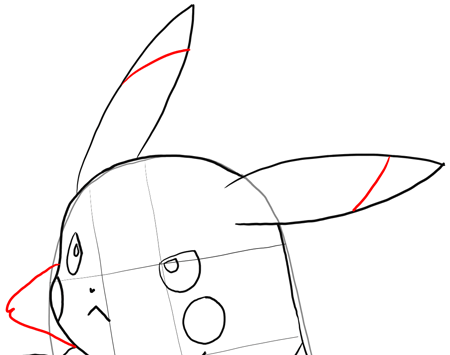 how to draw pikachu attacking