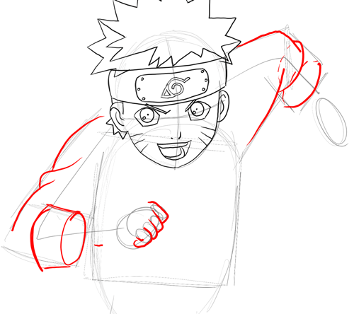 Naruto drawing easy, How to draw Naruto Uzumaki step by step