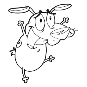 How to Draw Courage the Cowardly Dog with Easy Step by Step Drawing ...