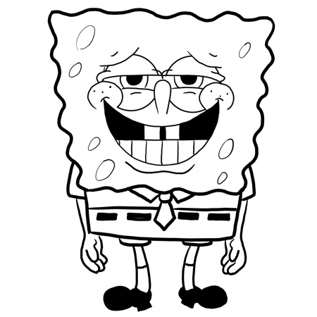 How to Draw Embarrassed Spongebob Squarepants Step by Step Drawing Lesson -  How to Draw Step by Step Drawing Tutorials