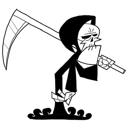 grim reaper billy and mandy drawings