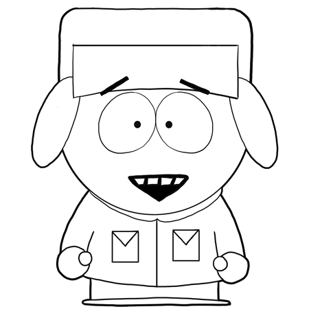 how to draw south park cartman