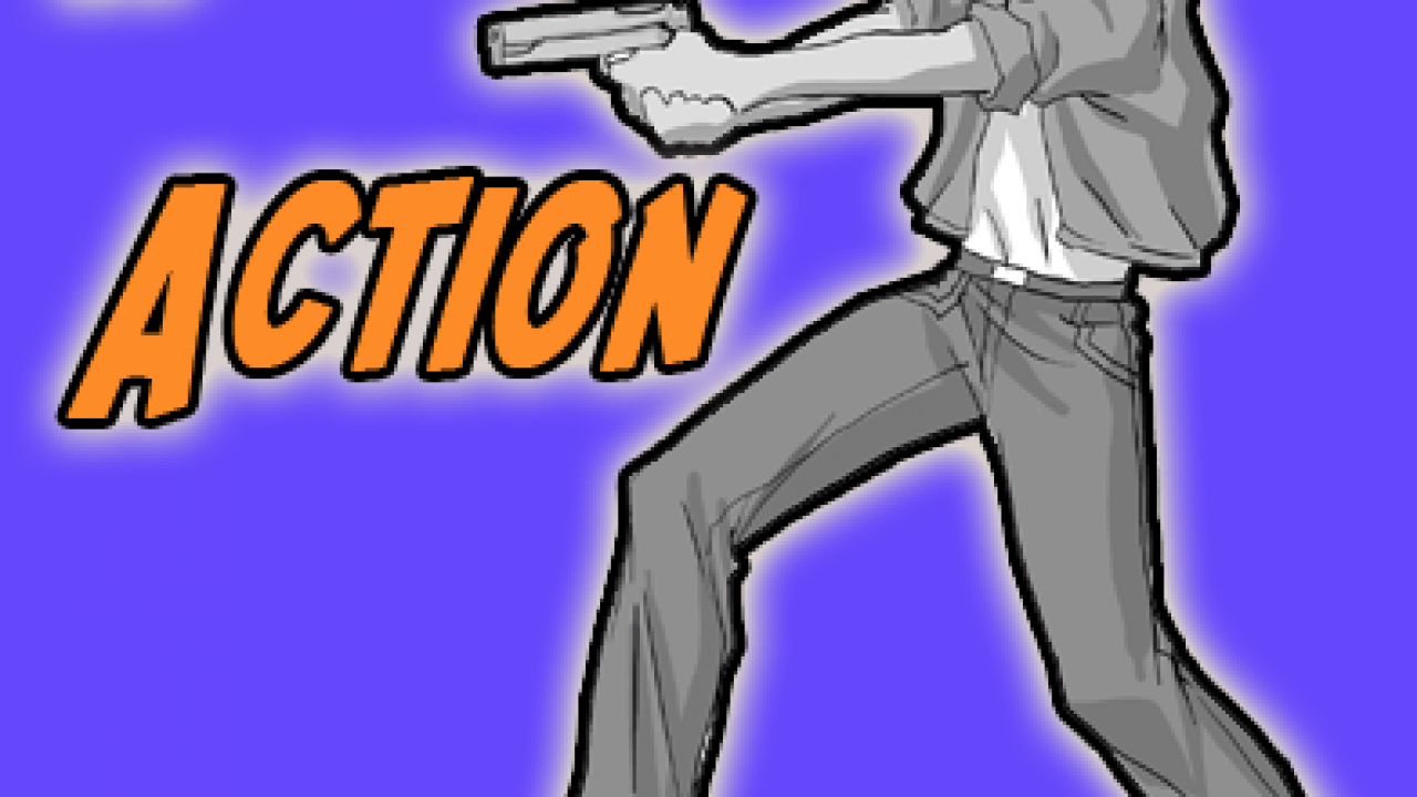 Anime Action Poses - Anime aims gun pose | PoseMy.Art