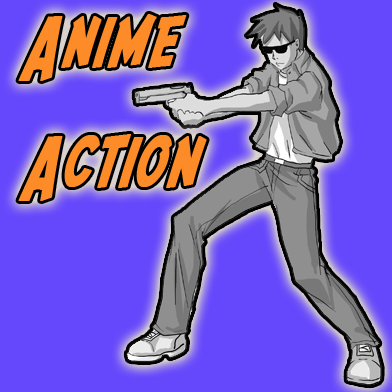 anime fighting poses